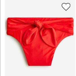 J Crew Tie High Rise Bikini Bottoms